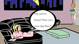 Harley Quinn Helps Poison Ivy Relax - porn video