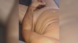 Muscle boy jerk of and cum during watching stepmom porn video - porn video