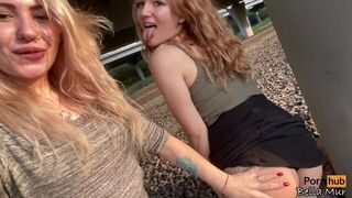 Feeling playful outside with my classmate - porn video