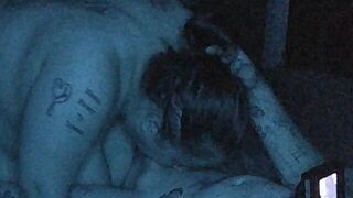 NEIGHBOR loves GAGGING on his COCK - porn video