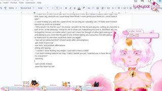 Writing A Script for Yandere Vore SFW Stream VOD - porn video